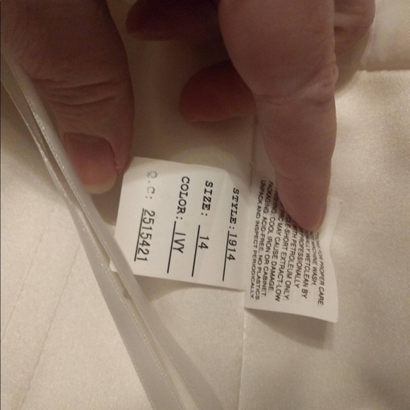 Casablanca Style 1914 Wedding Dress Color Ivy - Picture 9 of 12